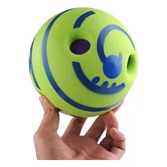 Interaktives Hundespielzeug „Wobble Wag Giggle Ball“ lustigen Geräuschen