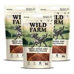 WILD FARM minkšta vištienos krūtinėlė 3x80g skanėstai šunims