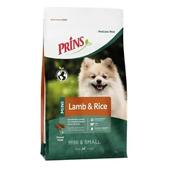 Prins ProCare Mini Lamb & Rice Hypoallergic sausas maistas suaugusiems mažų veislių šunims turintiems jautrią odą ir kailį 12 kg — 2 nuotrauka