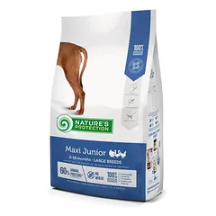 Nature's Protection didelių veislių jaunų šunų sausas pašaras su paukštiena, 4 kg — 4 nuotrauka