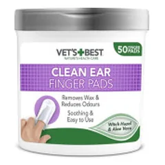 Vet's Best Clean Ear servetėlės ausims valyti augintiniams