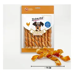 Dokas sukučiai su vištienos krūtinėle, skanėstai šunims, 80 - 124 g — 2 nuotrauka
