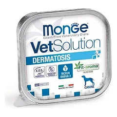 MONGE VetSolution Dermatosis šlapias maistas šunims 12×150 g