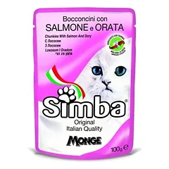 Simba konservai katėms su lašiša ir karšiu 12x100g