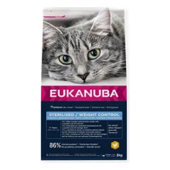 Eukanuba Weight Control sausas maistas sterilizuotoms katėms, 2 kg