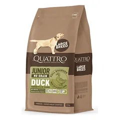 2 vnt. QUATTRO begrūdis su antiena didelių veislių jaunų šunų pašaras 3kg
