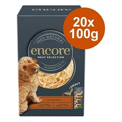 Sparpaket Encore Dog Gravy Pouch Mix 20 x 100 g