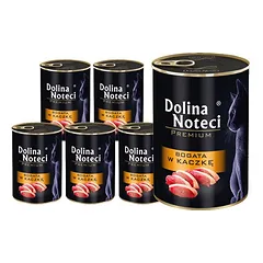 DOLINA NOTECI Premium Ančių gausus ėdalas suaugusioms katėms 12x400 g