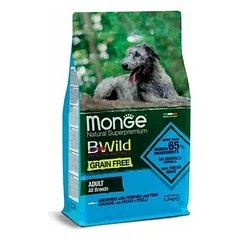 Monge Dog BWild Grain Free All Breeds Adult Anchovies with Potatoes and Peas 2,5 kg