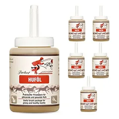 Schopf Riders Protect kanopų aliejus su teptuku – arklių kanopų priežiūra, Ekonominė pakuotė: 12 x 450 ml — 3 nuotrauka