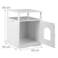 Katėms skirta spintelė Relaxdays 10041296.0, 48 × 64 × 53 cm — 4 nuotrauka
