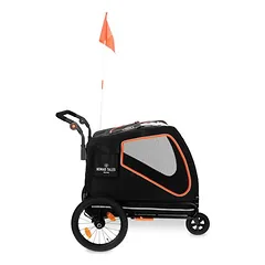 Nomad Tales Spirit dviračio priekaba, ebony / tangerine, Dideliems 26–45 kg — 5 nuotrauka