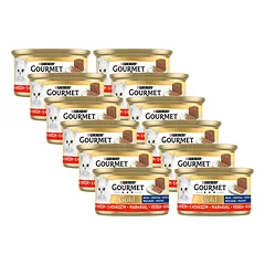 Purina Gourmet Gold putėsiai su jautiena 12x85g