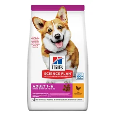 Hill's Science Plan Adult Small & Mini Chicken sausas maistas su vištiena mažų veislių šunims