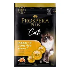 Kačių ėdalas – Prospera Plus Indoor 1+ lašiša su ilgu plauku, 2 kg