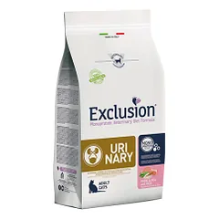 Exclusion Urinary sausas katėms su kiauliena, žirniais, ryžiais, 300 g
