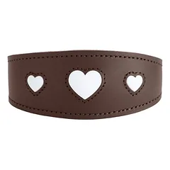 HUNTER antkaklis kurtams Love, Dydis: M, Spalva: ruda/juoda, Kaklo apimtis: 41 - 48 cm, Plotis: 6,0 cm — 3 nuotrauka