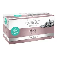 Smilla Fine Menu dubenėliai drėgnas maistas katėms 8 x 100 g — 2 nuotrauka