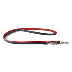 Das Lederband Hunde Führleine Firenze opal/flame
