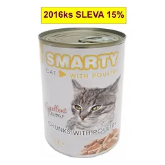 SMARTY Cat Paukštiena gabalėliai konservas 410 g