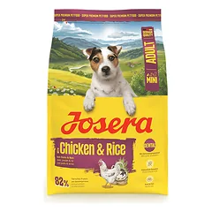 Josera Mini Chicken and Rice sausas pašaras mažų veislių šunims su paukštiena, 3 kg
