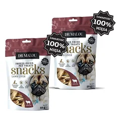 DR MALOU 100% liofilizuota avienos kepenys 2x50g skanėstai šunims