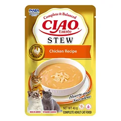 CIAO Entree Stew konservai katėms su vištiena,40g
