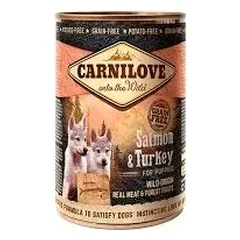 Carnilove konservai šunims Wild Meat Salmon&Turkey for Puppies 400g. — 2 nuotrauka