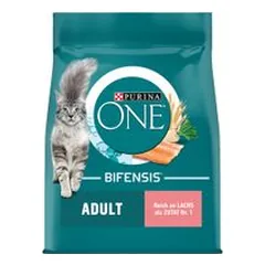 PURINA ONE Adult su lašiša ir pilno grūdo javais, sausas maistas katėms