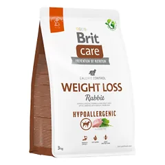 Brit Care Hypoallergenic Weight Loss Rabbit hipoalerginis sausas maistas šunims, kurie turi antsvorio, 3 kg