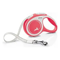 Flexi Comfort juostelinis pavadis, XS, iki 12kg 3m juostelinis, juodos spalvos — 2 nuotrauka