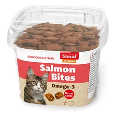 Sanal Salmon Bites cup skanėstai su lašiša katėms,75g