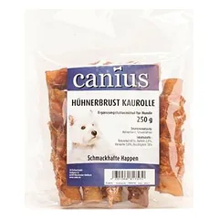 Canius vištienos krūtinėlės kramtomieji ritinėliai, skanėstai šunims