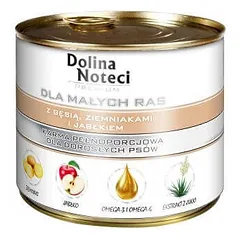 DOLINA NOTECI Premium BANDOMASIS RINKINYS Mažų veislių su žąsiena + triušiena 185 g — 3 nuotrauka
