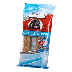 BOGADENT DENTAL CLEAN BONES DOG kaulai šunų dantų priežiūrai be glitimo, 2x60 g