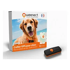 Weenect XS juodas Mini GPS sekiklis mažiems šunims (be antkaklio)
