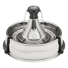 PetSafe Drinkwell 360 nerūdijančio plieno augintinių fontanas - didelis fontanas katėms ir šunims, pagamintas iš nerūdijančio plieno, su 5 srovėmis