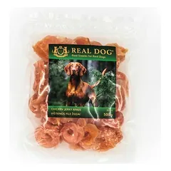 Real Dog Snacks Soft Chicken Fillet Rings 500 g