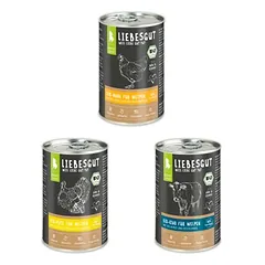 Liebesgut drėgnas maistas šunims, bandomasis rinkinys Junior 6 x 400 g