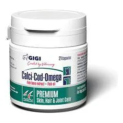 Gigi Calci-Cod Omega pašaro papildas kailiui, odai ir sąnariams katėm ir šunims, N21