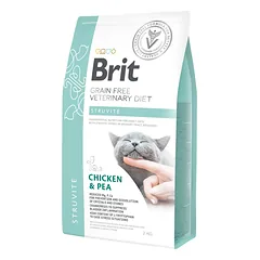 Brit gf veterinarinės dietos katėms Struvite, 2 kg