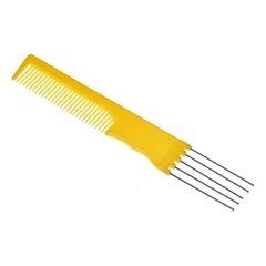 Madan dvigubo veikimo šukos - plastikinės šukos plaukų šukavimui ir formavimui, Czerwony / 20cm — 3 nuotrauka