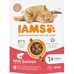 IAMS sausas maistas katėms su lašiša 800g
