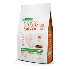Mažų veislių suaugusių raudonkailių šunų sausas begrūdis pašaras su ėriena, 1,5 kg — 3 nuotrauka