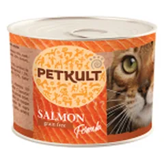 Petkult Adult konservai katėms su lašiša, 185 g