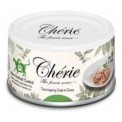 Cherie Cat Tuna Topping Crab in Gravy Hairball Control 80 g