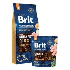 Brit Premium by Nature Adult M sausas pašaras šunims