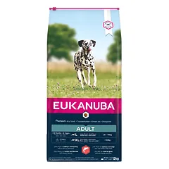 Eukanuba Adult L/XL Salmon & Barley sausas maistas šunims 12 kg