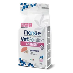 Monge VetSolution Canine Adult An-Hydro Hydrolysed Pork with Tapioca 9 kg parduotuvėje ramiosblusos.lt