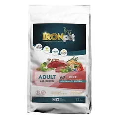 IRONpet BEEF Adult All Breed vieno baltymo pašaras suaugusiems šunims
